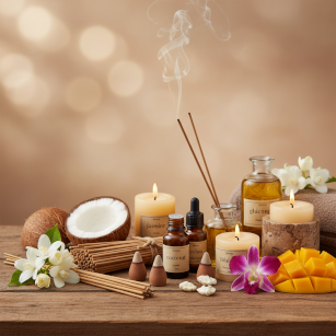 Аромапалочки, масла и свечи
